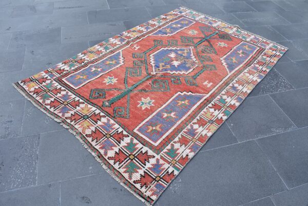 3.8 ft. x 5.9 ft. Vintage Turkish Rug TR11187 Image 1
