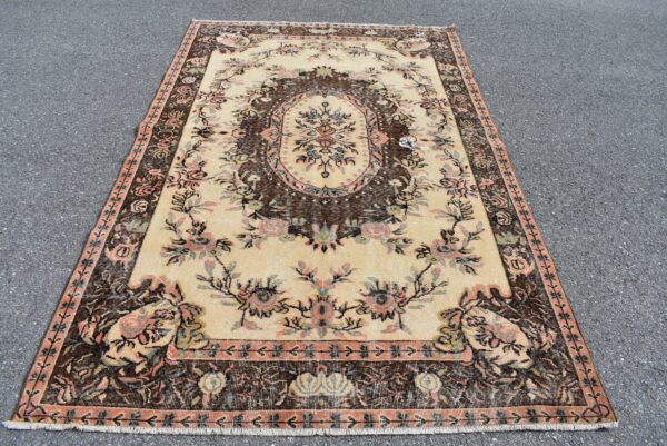 5.6 ft. x 9 ft. Vintage Turkish Rug TR11247 Image 2