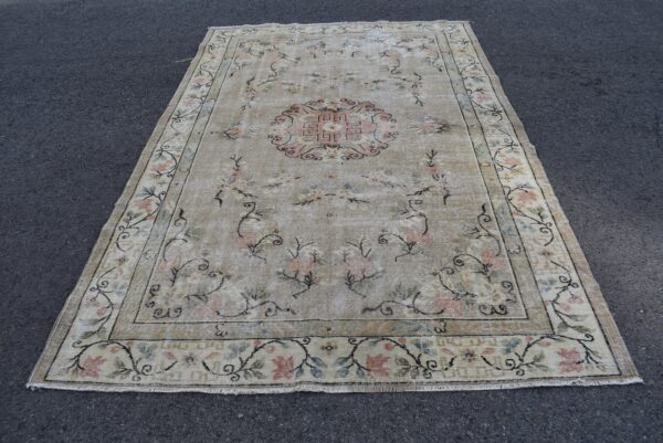 6.2 ft. x 9.5 ft. Vintage Turkish Rug TR11277 Image 2