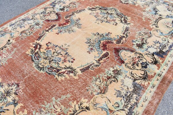 6.9 ft. x 9.9 ft. Vintage Turkish Rug TR11327 Image 5