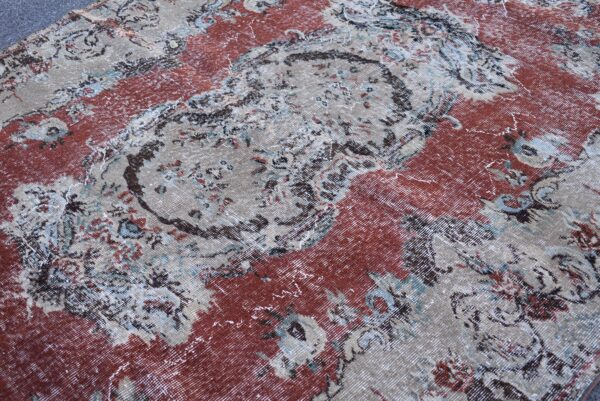 6.2 ft. x 10 ft. Vintage Turkish Rug TR11517 Image 5