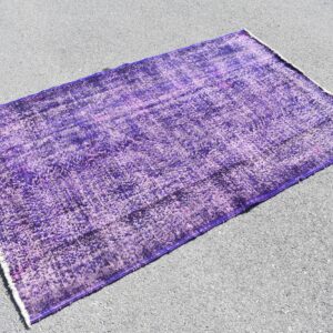3.9 ft. x 6.4 ft. Vintage Overdyed Rug TR27453 Image 1