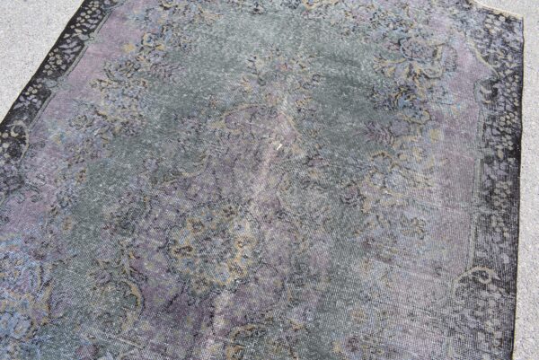 5.9 ft. x 6.2 ft. Vintage Overdyed Rug TR27483 Image 4