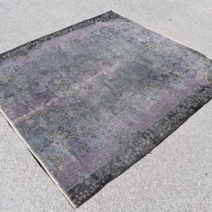 5.9 ft. x 6.2 ft. Vintage Overdyed Rug TR27483 Image 1