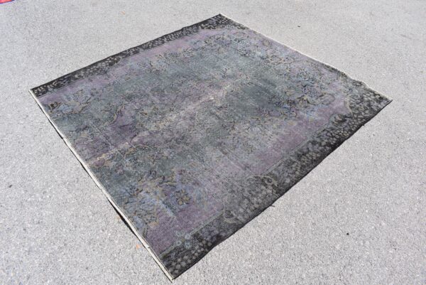 5.9 ft. x 6.2 ft. Vintage Overdyed Rug TR27483 Image 1