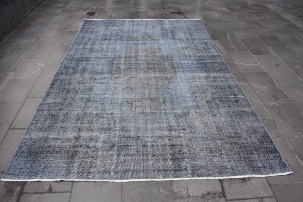 6.1 ft. x 9.5 ft. Vintage Overdyed Rug TR27713 Image 2