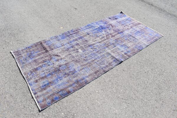 3.5 ft. x 8.1 ft. Vintage Overdyed Rug TR27733 Image 1