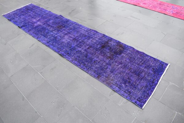 2.5 ft. x 10.7 ft. Vintage Overdyed Rug TR27853 Image 3