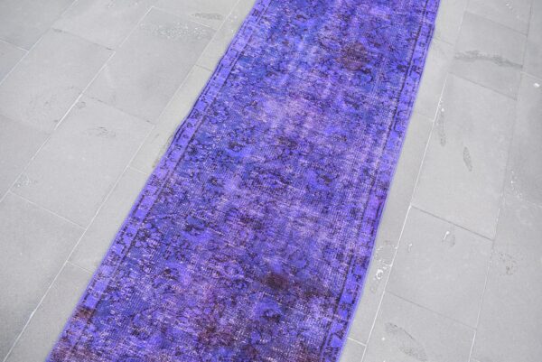 2.5 ft. x 10.7 ft. Vintage Overdyed Rug TR27853 Image 4