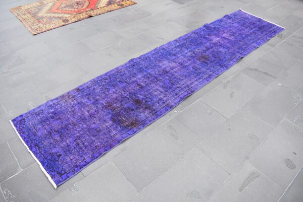 2.5 ft. x 10.7 ft. Vintage Overdyed Rug TR27853 Image 1