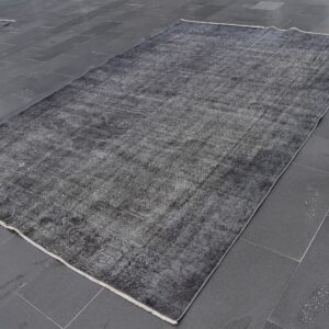 6.7 ft. x 10 ft. Vintage Overdyed Rug TR28143 Image 1