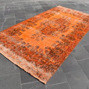 4.8 ft. x 9.4 ft. Vintage Overdyed Rug TR28403 Image 1