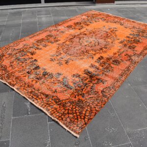 5.6 ft. x 9 ft. Vintage Overdyed Rug TR28423 Image 1