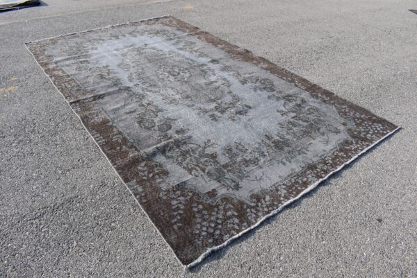 6.5 ft. x 11.1 ft. Vintage Overdyed Rug TR28473 Image 3