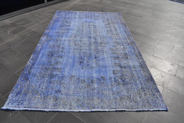 5.5 ft. x 9.5 ft. Vintage Overdyed Rug TR28613 Image 2
