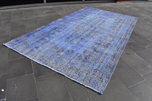 5.5 ft. x 9.5 ft. Vintage Overdyed Rug TR28613 Image 1