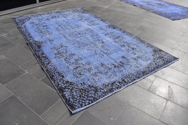 5.7 ft. x 9.4 ft. Vintage Overdyed Rug TR28903 Image 3