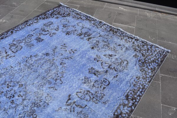 5.7 ft. x 9.4 ft. Vintage Overdyed Rug TR28903 Image 4