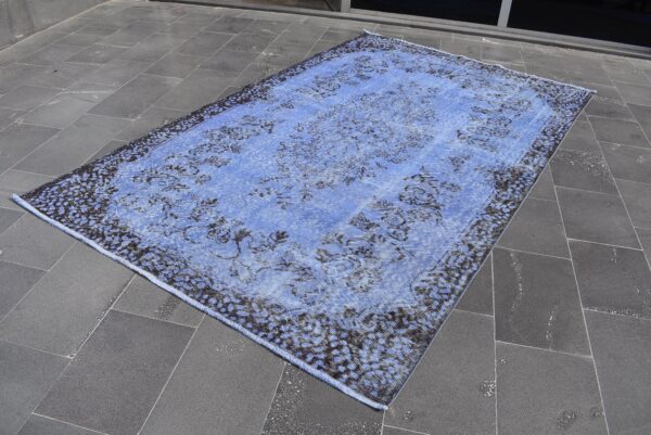 5.7 ft. x 9.4 ft. Vintage Overdyed Rug TR28903 Image 1