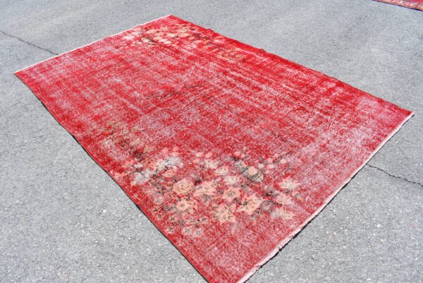 5.6 ft. x 8.6 ft. Vintage Overdyed Rug TR29013 Image 3