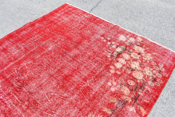 5.6 ft. x 8.6 ft. Vintage Overdyed Rug TR29013 Image 4