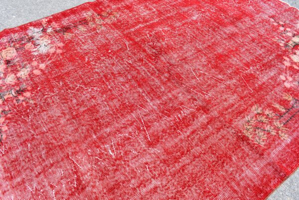5.6 ft. x 8.6 ft. Vintage Overdyed Rug TR29013 Image 5