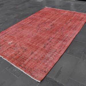 5.6 ft. x 8.7 ft. Vintage Overdyed Rug TR29113 Image 1