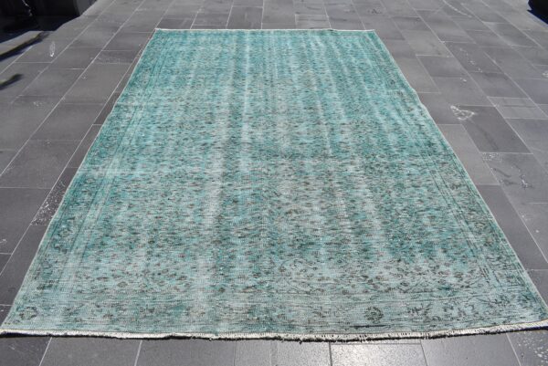 6.1 ft. x 9.4 ft. Vintage Overdyed Rug TR29233 Image 2