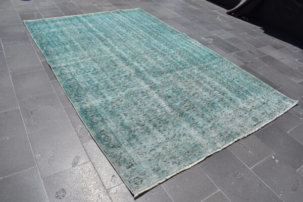 6.1 ft. x 9.4 ft. Vintage Overdyed Rug TR29233 Image 3