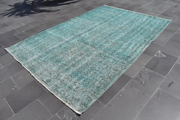 6.1 ft. x 9.4 ft. Vintage Overdyed Rug TR29233 Image 1