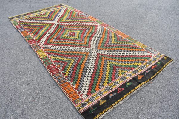 4.8 ft. x 9.7 ft. Vintage Kilim Rug TR59542 Image 3