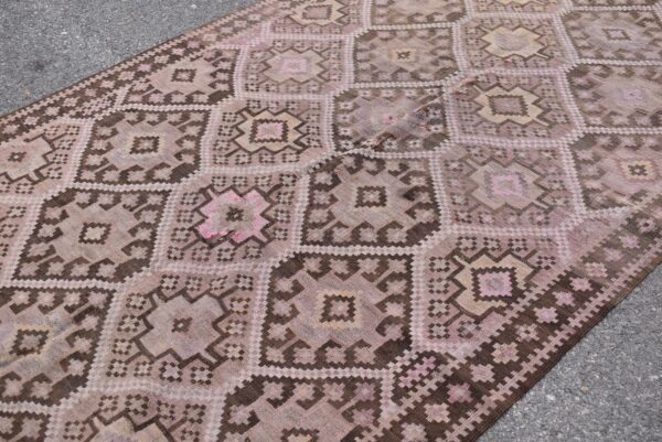4.9 ft. x 12.5 ft. Vintage Kilim Rug TR59562 Image 5
