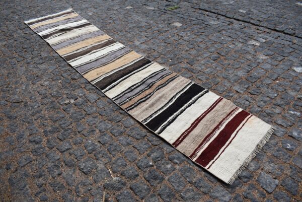 2.5 ft. x 12 ft. Vintage Kilim Rug TR59582 Image 3