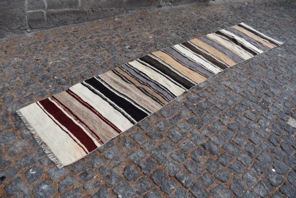 2.5 ft. x 12 ft. Vintage Kilim Rug TR59582 Image 1
