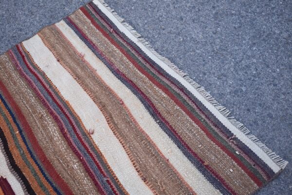 3.5 ft. x 10.9 ft. Vintage Kilim Rug TR59592 Image 4