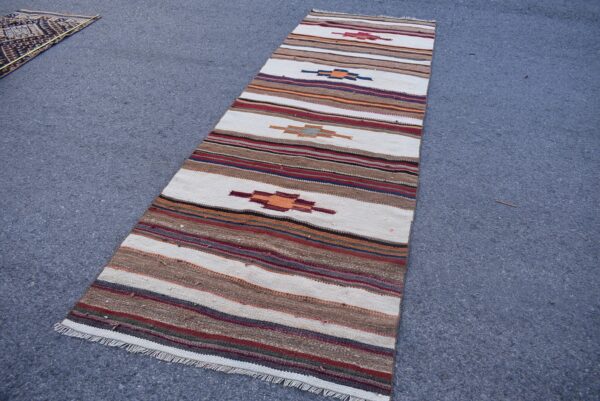 3.5 ft. x 10.9 ft. Vintage Kilim Rug TR59592 Image 1