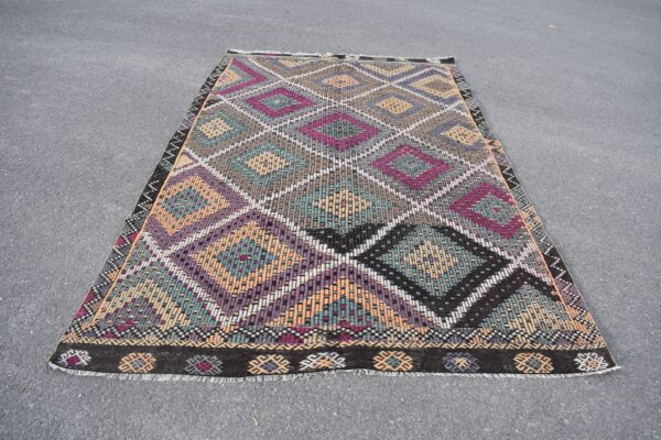 6.1 ft. x 9.9 ft. Vintage Kilim Rug TR59602 Image 2