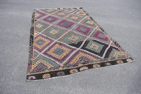 6.1 ft. x 9.9 ft. Vintage Kilim Rug TR59602 Image 3