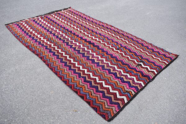5.3 ft. x 9 ft. Vintage Kilim Rug TR59612 Image 3