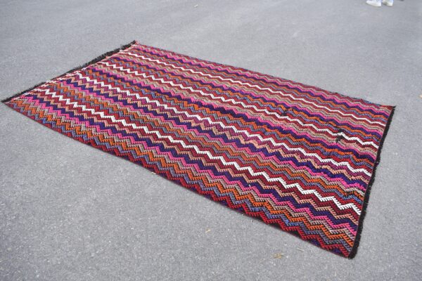 5.3 ft. x 9 ft. Vintage Kilim Rug TR59612 Image 4