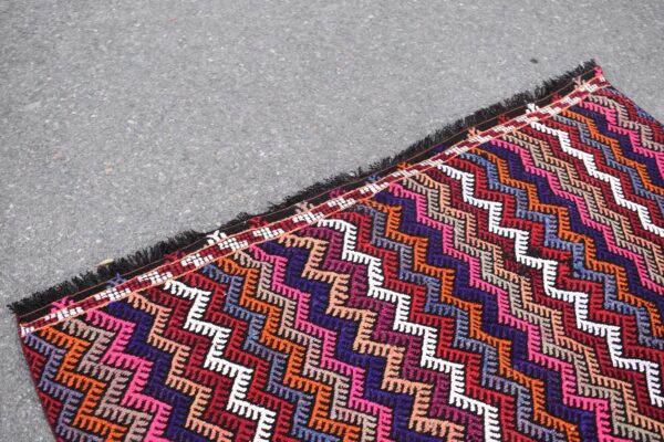 5.3 ft. x 9 ft. Vintage Kilim Rug TR59612 Image 6