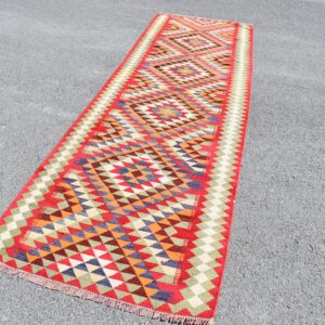 3.3 ft. x 11.4 ft. Vintage Kilim Rug TR59622 Image 1