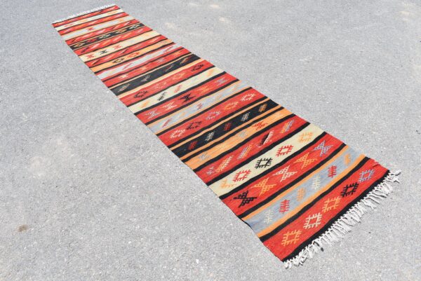 2.4 ft. x 11.6 ft. Vintage Kilim Rug TR59642 Image 3
