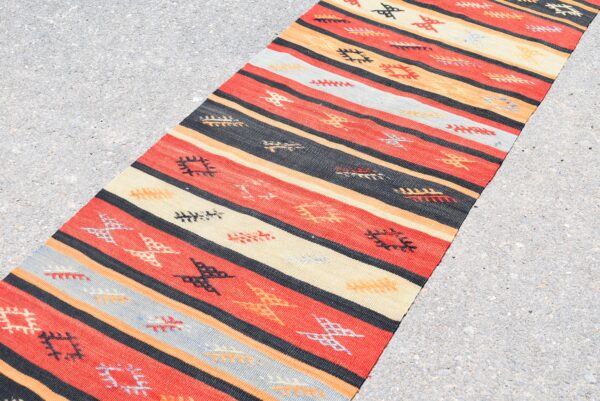 2.4 ft. x 11.6 ft. Vintage Kilim Rug TR59642 Image 5
