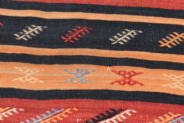 2.4 ft. x 11.6 ft. Vintage Kilim Rug TR59642 Image 6