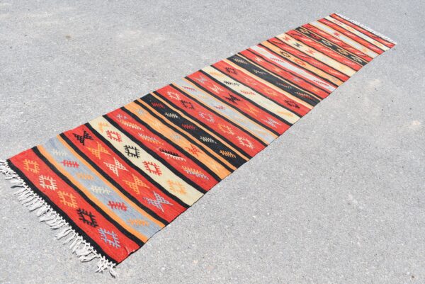 2.4 ft. x 11.6 ft. Vintage Kilim Rug TR59642 Image 1