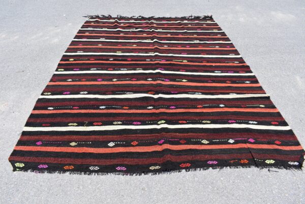 7.4 ft. x 11 ft. Vintage Kilim Rug TR59662 Image 2