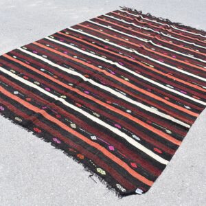 7.4 ft. x 11 ft. Vintage Kilim Rug TR59662 Image 1