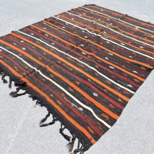 7.1 ft. x 10 ft. Vintage Kilim Rug TR59712 Image 1
