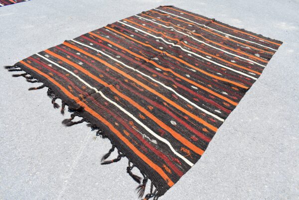 7.1 ft. x 10 ft. Vintage Kilim Rug TR59712 Image 1